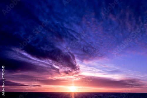 Sunset in the Gerlache Strait, Antarctic Peninsula