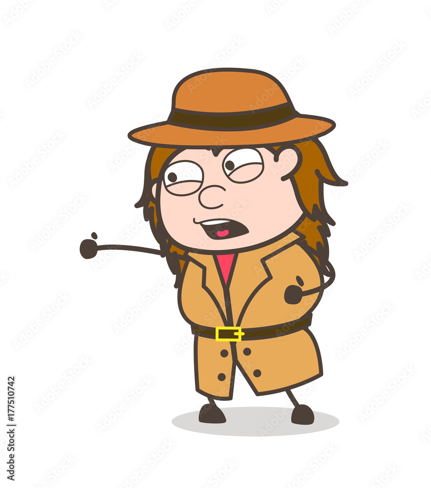 Aggressive - Female Explorer Scientist Cartoon Vector Aggressive - Female Explorer Scientist Cartoon Vector