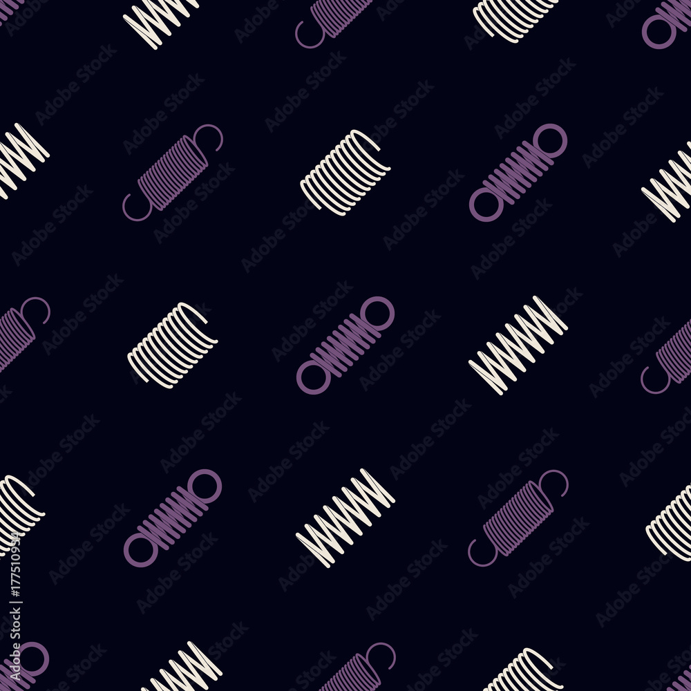 Seamless pattern with Springs for your design Seamless pattern with Springs for your design