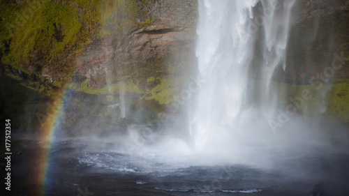 Iceland  waterfall in the South of the country