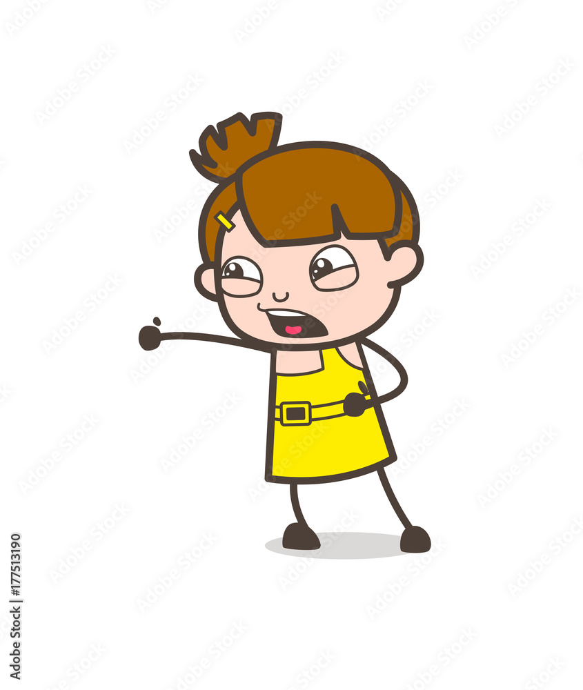 Aggressive Kid Shouting Face - Cute Cartoon Girl Vector Aggressive Kid Shouting Face - Cute Cartoon Girl Vector