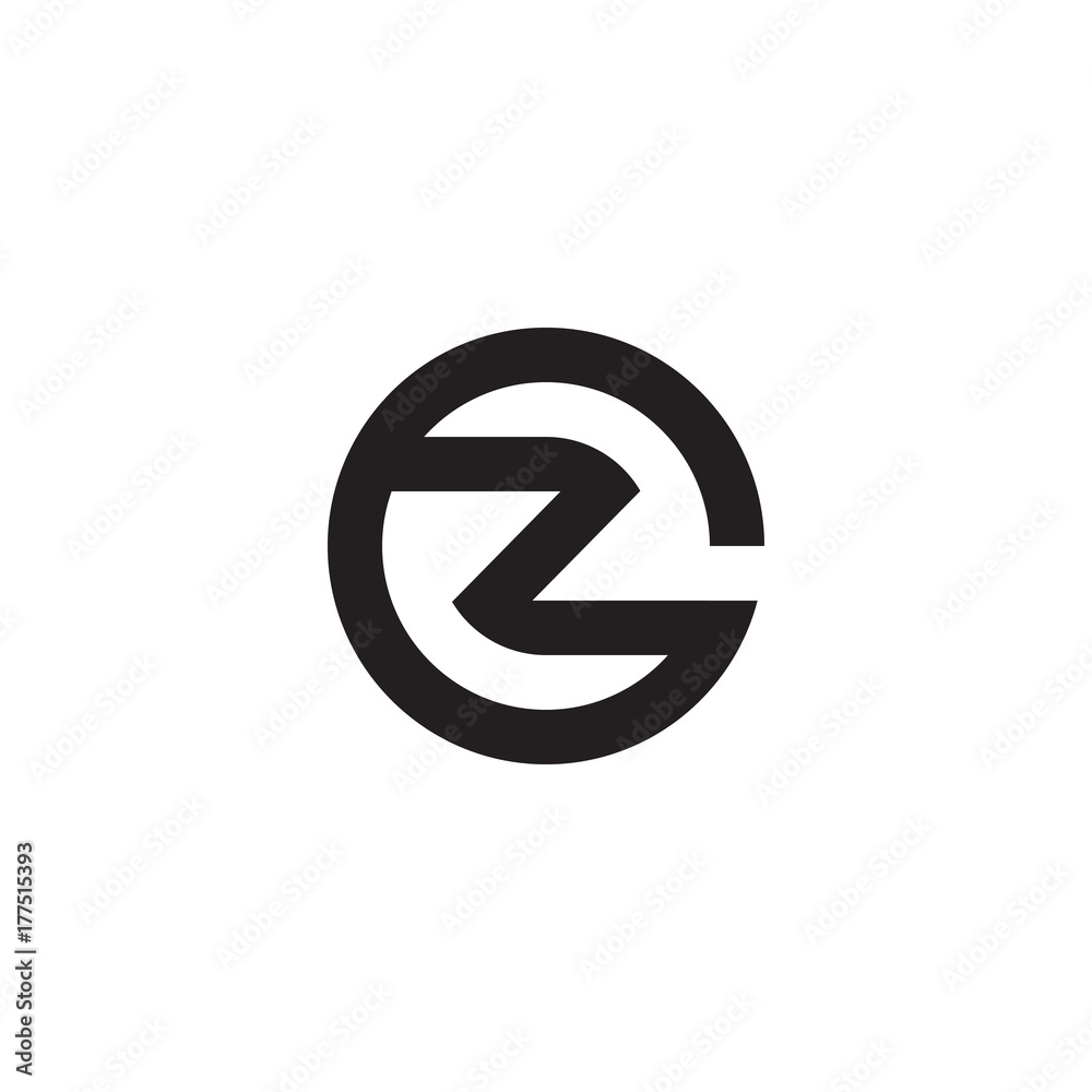 Initial letter oz, zo, z inside o, linked line circle shape logo, monogram black color
Initial letter oz, zo, z inside o, linked line circle shape logo, monogram black color