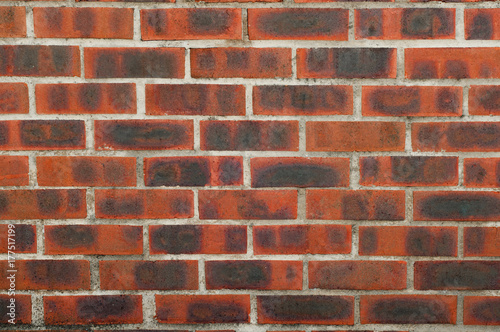 Gray red brickwork  background  texture 