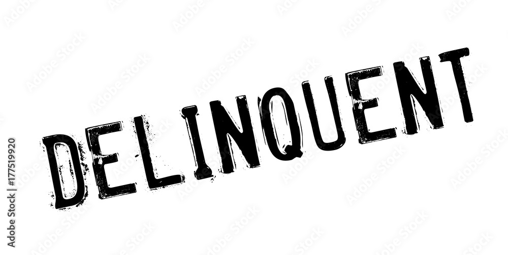 Delinquent rubber stamp. Grunge design with dust scratches. Effects can be easily removed for a clean, crisp look. Color is easily changed. Delinquent rubber stamp. Grunge design with dust scratches. Effects can be easily removed for a clean, crisp look. Color is easily changed.