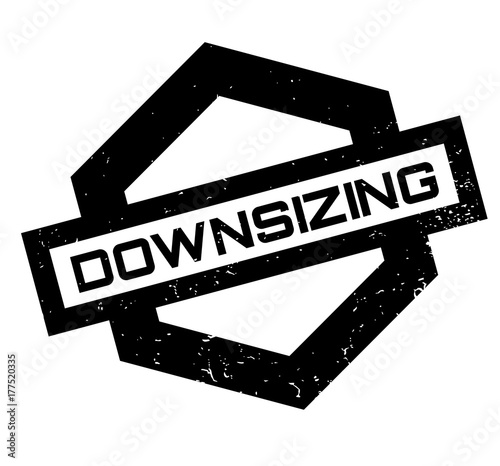 Downsizing rubber stamp. Grunge design with dust scratches. Effects can be easily removed for a clean, crisp look. Color is easily changed.