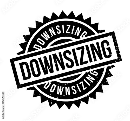 Downsizing rubber stamp. Grunge design with dust scratches. Effects can be easily removed for a clean, crisp look. Color is easily changed.