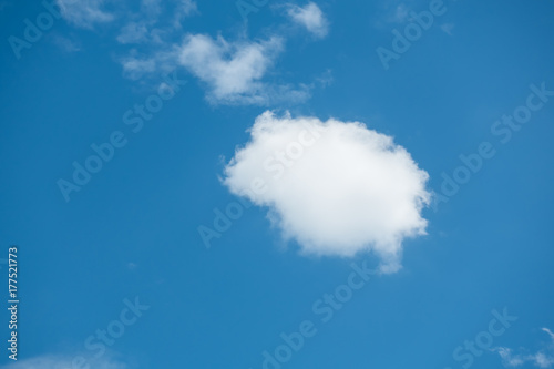 lovely day have a blue sky and beautiful Cloud, cloud background concept