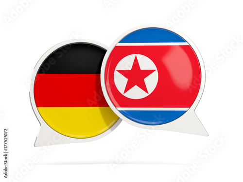 Chat bubbles of Germany and North Korea isolated on white Free Download Chat bubbles of Germany and North Korea isolated on white - GFXLoad