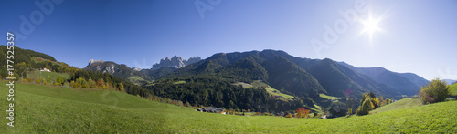 Panoramic view of Val di Funes