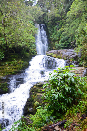 Fototapeta Naklejka Na Ścianę i Meble -  McLean Falls in the Catlins Coast of New Zealand