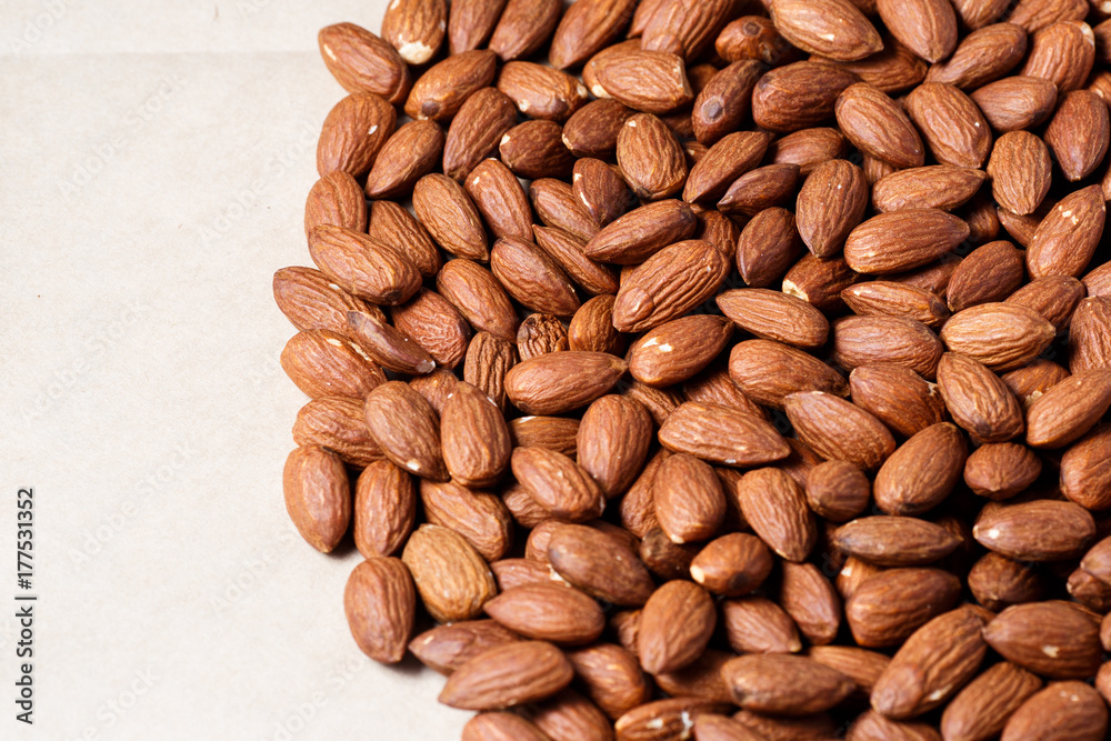 peeled almonds in background peeled almonds in background