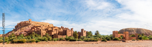 Panorama of Ait Benhaddou, Morocco photo