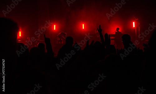 Concert in silhouettes