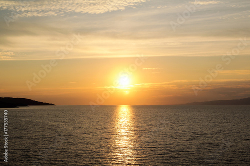 A beautiful sunset in Croatia