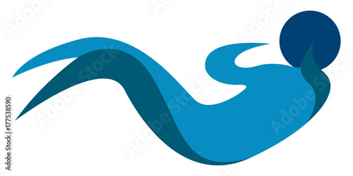 Abstract fitness icon