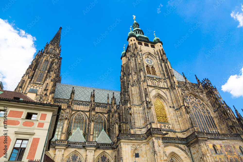 Fototapeta premium St. Vitus Cathedral in Prague, Czech Republic