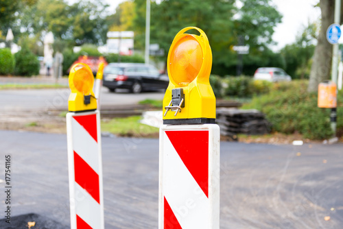 under construction road  photo