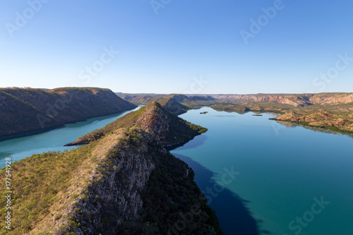 An aerial shot of  Talbot Bay, the Kimberley, Australia