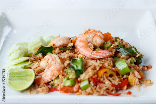 Shrimp Chili dip fried rice hot and spicy