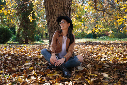 Young woman in nature (autumn)