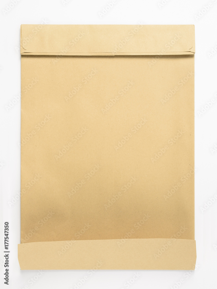 Craft envelope isolated on white Craft envelope isolated on white