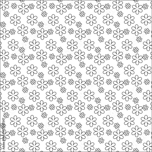 Vector seamless flower pattern background