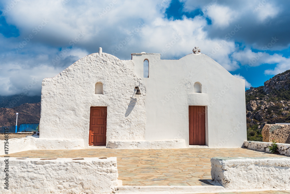 Church in a village of Karpathos island, Greece