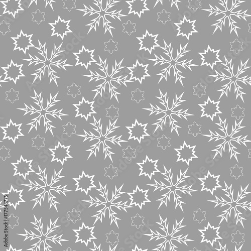 Wallpaper Mural Red seamless snowflake pattern Torontodigital.ca