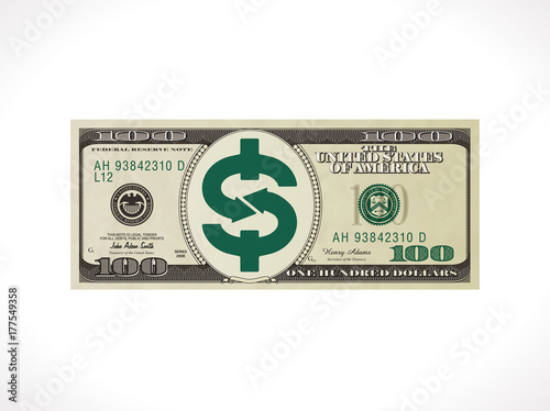 One hundred dollars - United States currency - money transfer concept