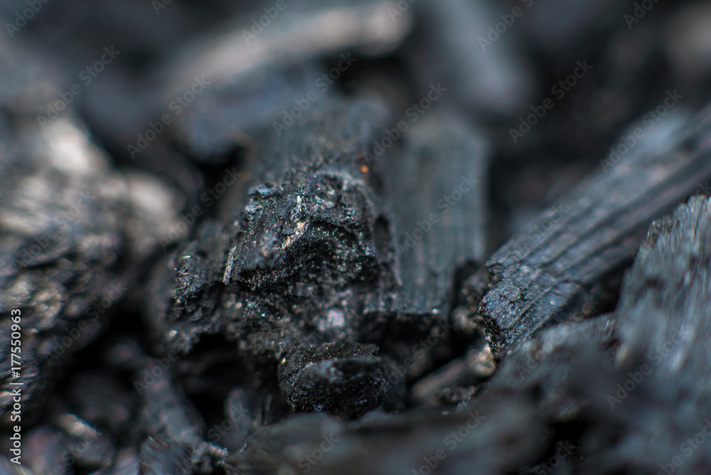 Black coal macro Black coal macro