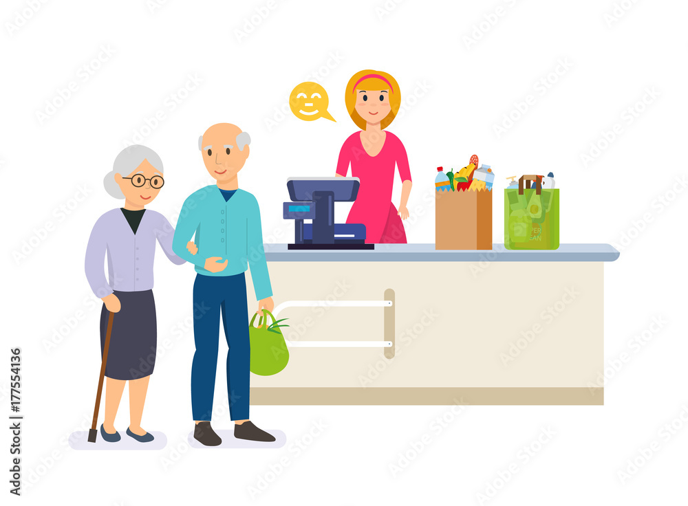Store shopping. Family walking around store and takes fresh food. Store shopping. Family walking around store and takes fresh food.