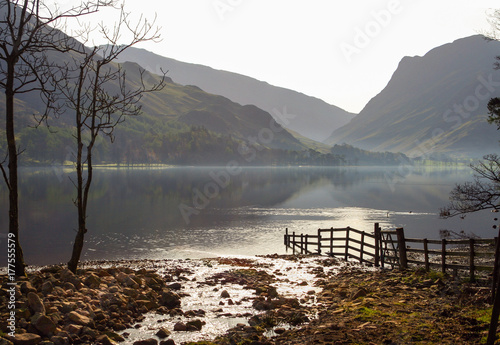 Buttermere, Looking over Buttermere, Fleetwith Pike in the distance. photo