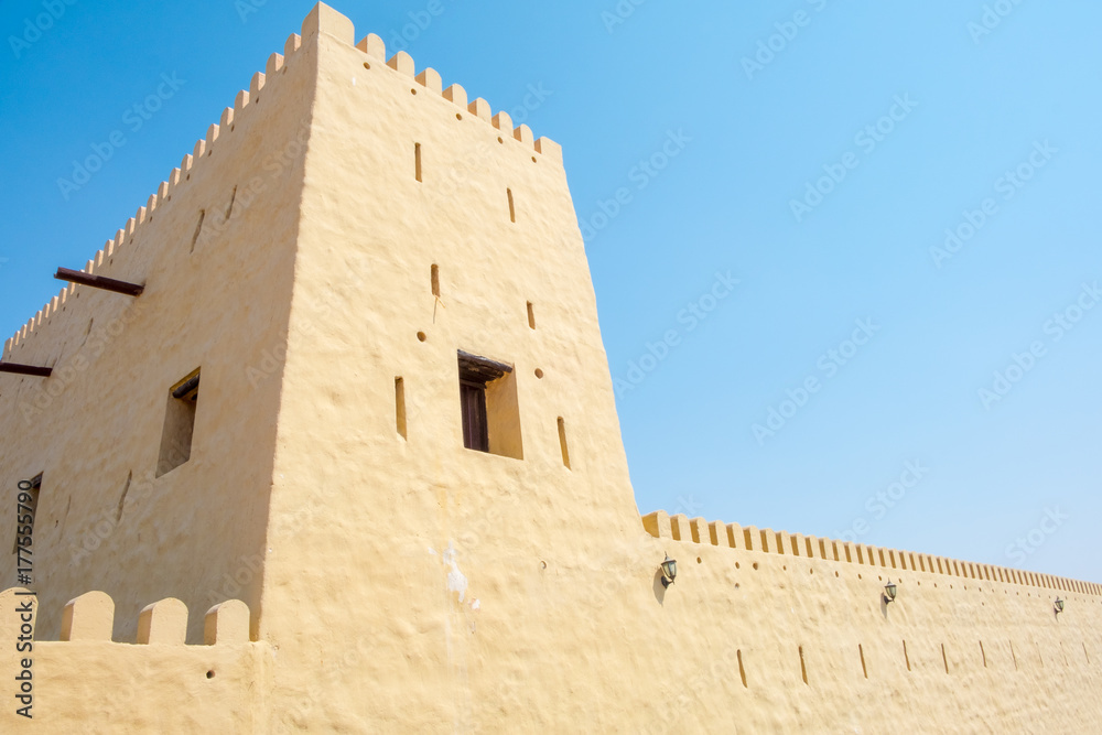 Arabian Fort in Umm al Quwain United Arab Emirates