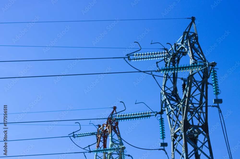 Transmission tower - Power line (Pesaro, Italy) Transmission tower - Power line (Pesaro, Italy)
