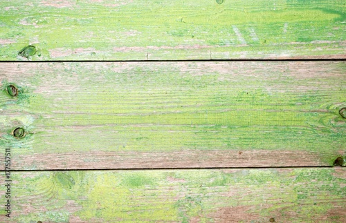 Vintage green wooden board for background texture