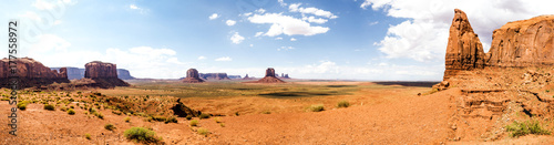 Panorama: The Artist Point - Monument Valley scenic panorama - Arizona, AZ, USA