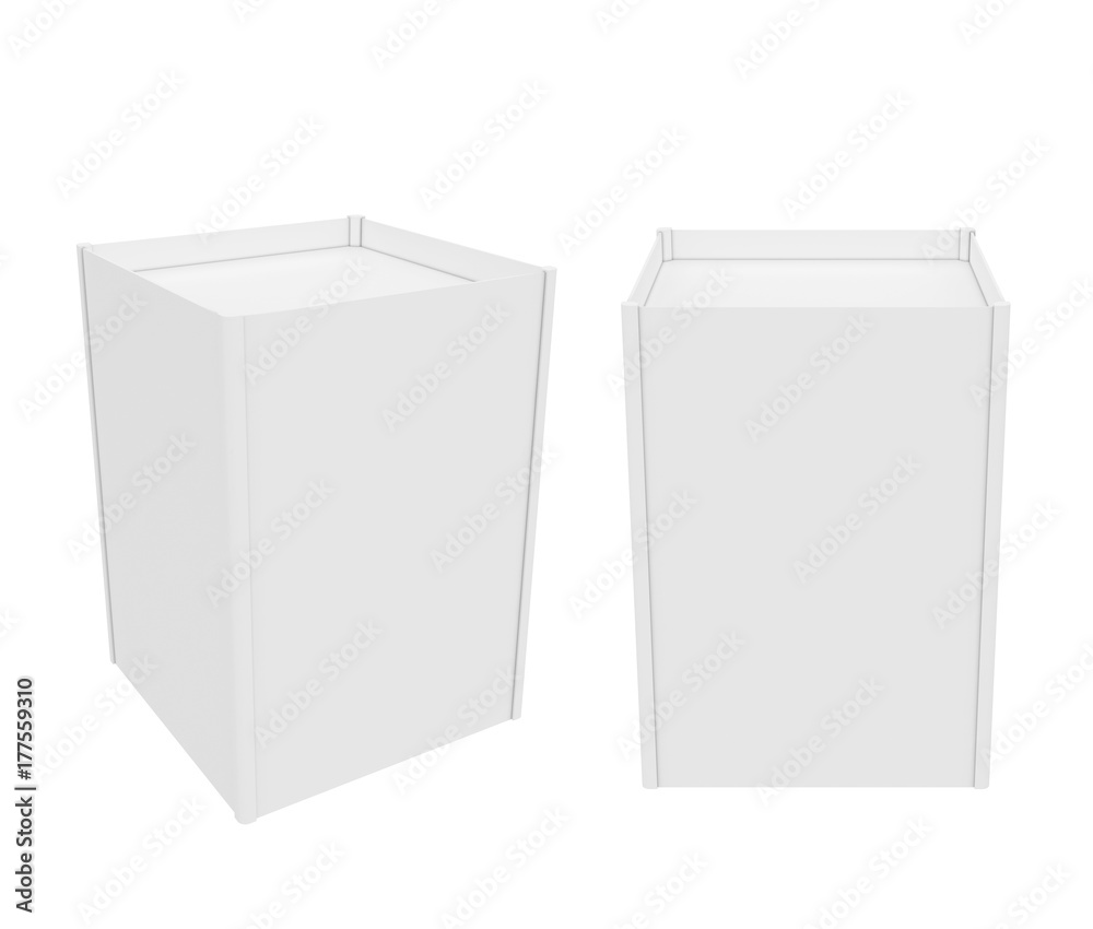 stand isolated on white background, 3D rendering stand isolated on white background, 3D rendering