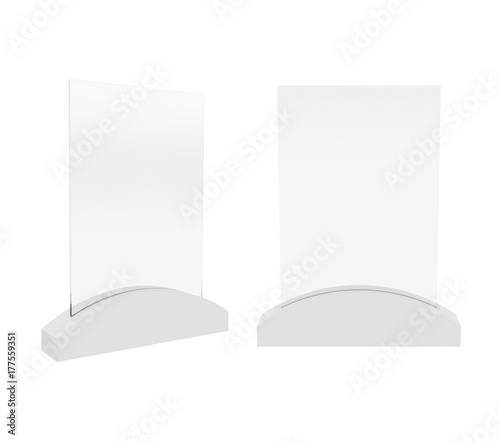 stand isolated on white background, 3D rendering photo