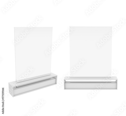 фотографія stand isolated on white background, 3D rendering