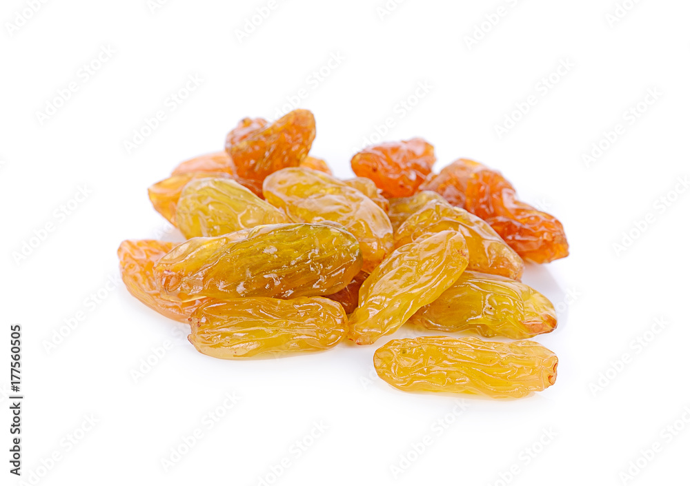 Raisins isolated on white background Raisins isolated on white background