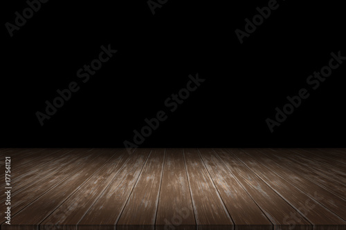 Brown structured wooden panel on a black background