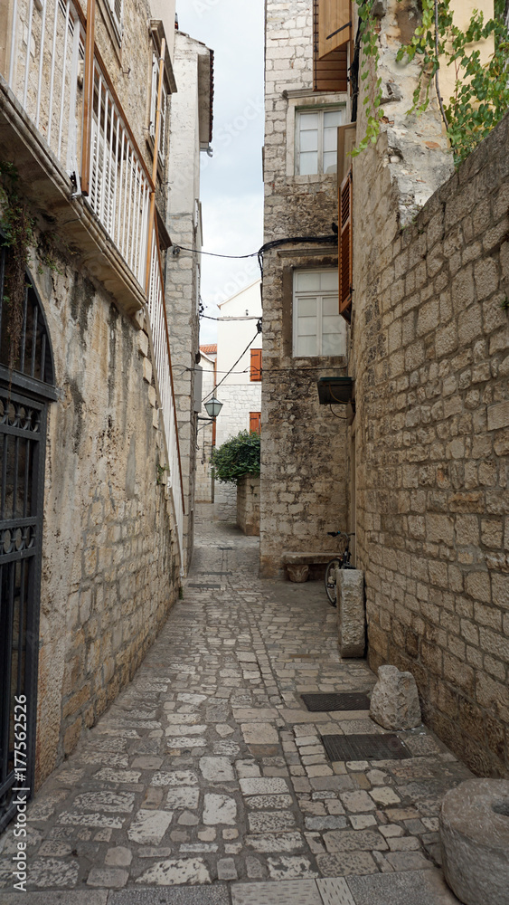 old town of croatian city trogir