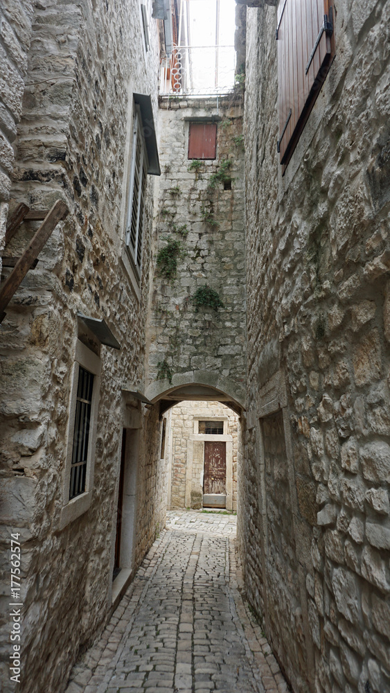 old town of croatian city trogir
