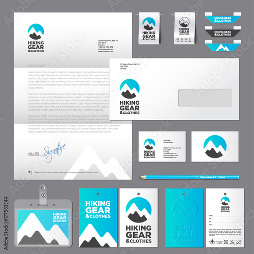 Mountain, sport or sportswear logo. Sport logo. Identity