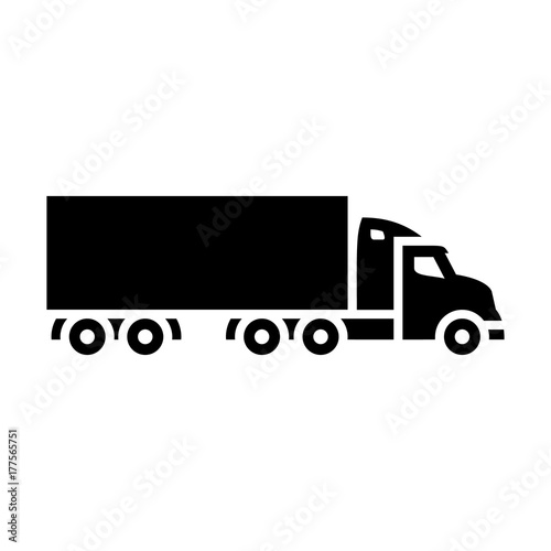 Quadro em tela Transport on the road