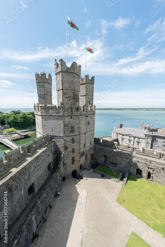 château de Caernarfon au pays de galles