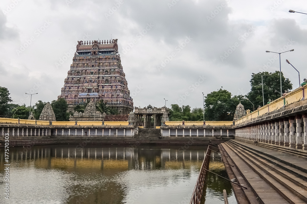 View of Nataraja temple, Chidambaram, Tamil Nadu, South India View of Nataraja temple, Chidambaram, Tamil Nadu, South India