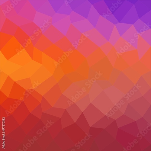 Colorful background consisting of triangles of different colors in a row next to each other and one below the other. Pixel abstract background. Mosaic of geometric elements 