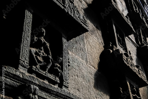 Statue at the gates of Nataraja temple, Chidambaram, Tamil Nadu, South India photo