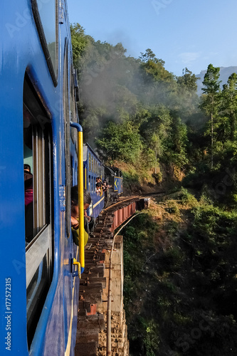 Nilgiri mountain railway, runs between Mettupalayam and Udagamandalam in south India. photo